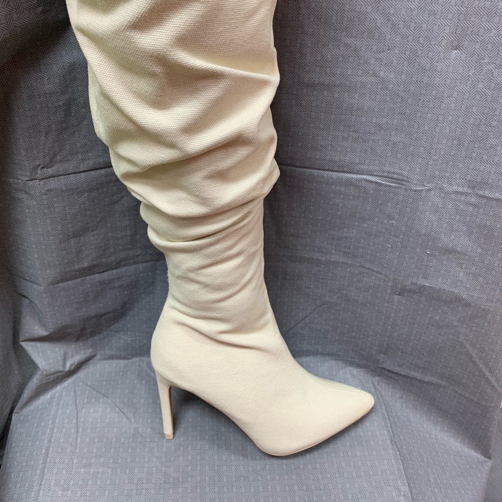Cream Thigh Highs